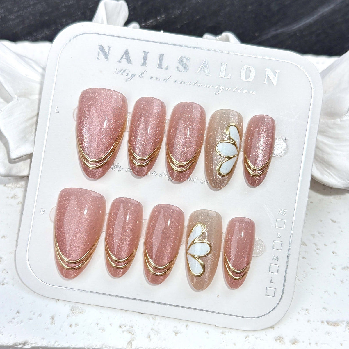 Elegant Glittery Press-On Nail Set — product view 1