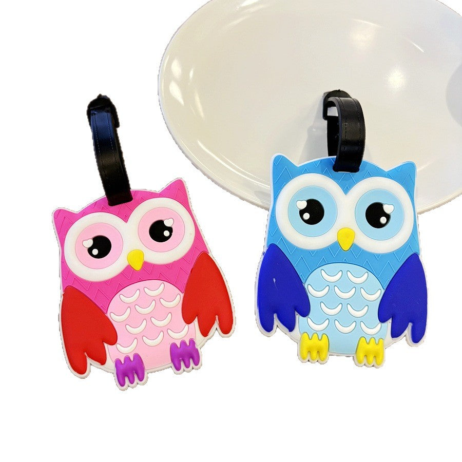Owl-Shaped Travel Luggage Tag LoungeYard — product view 5