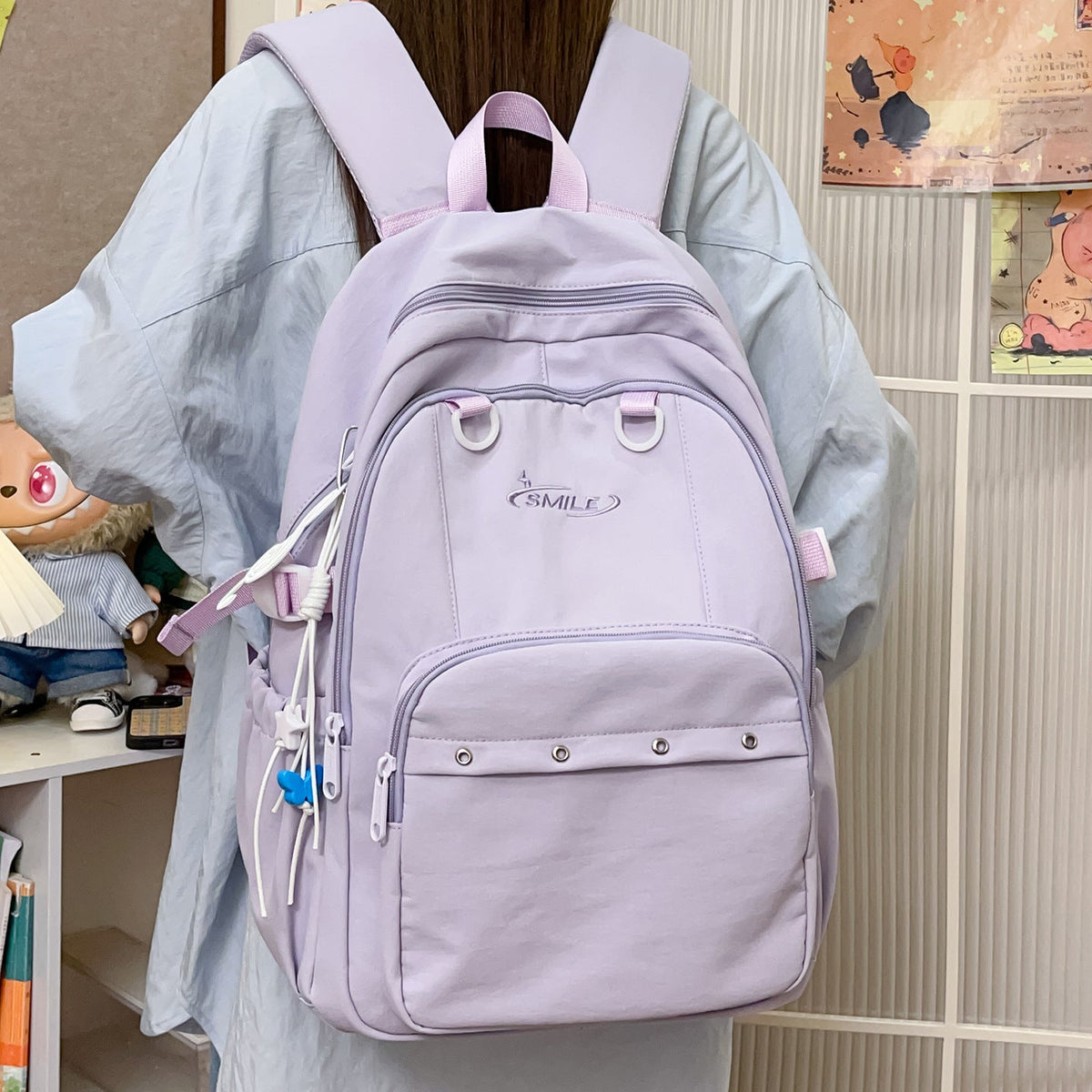 Multi-Pocket Lightweight Backpack LoungeYard 1791204531 — product view 3