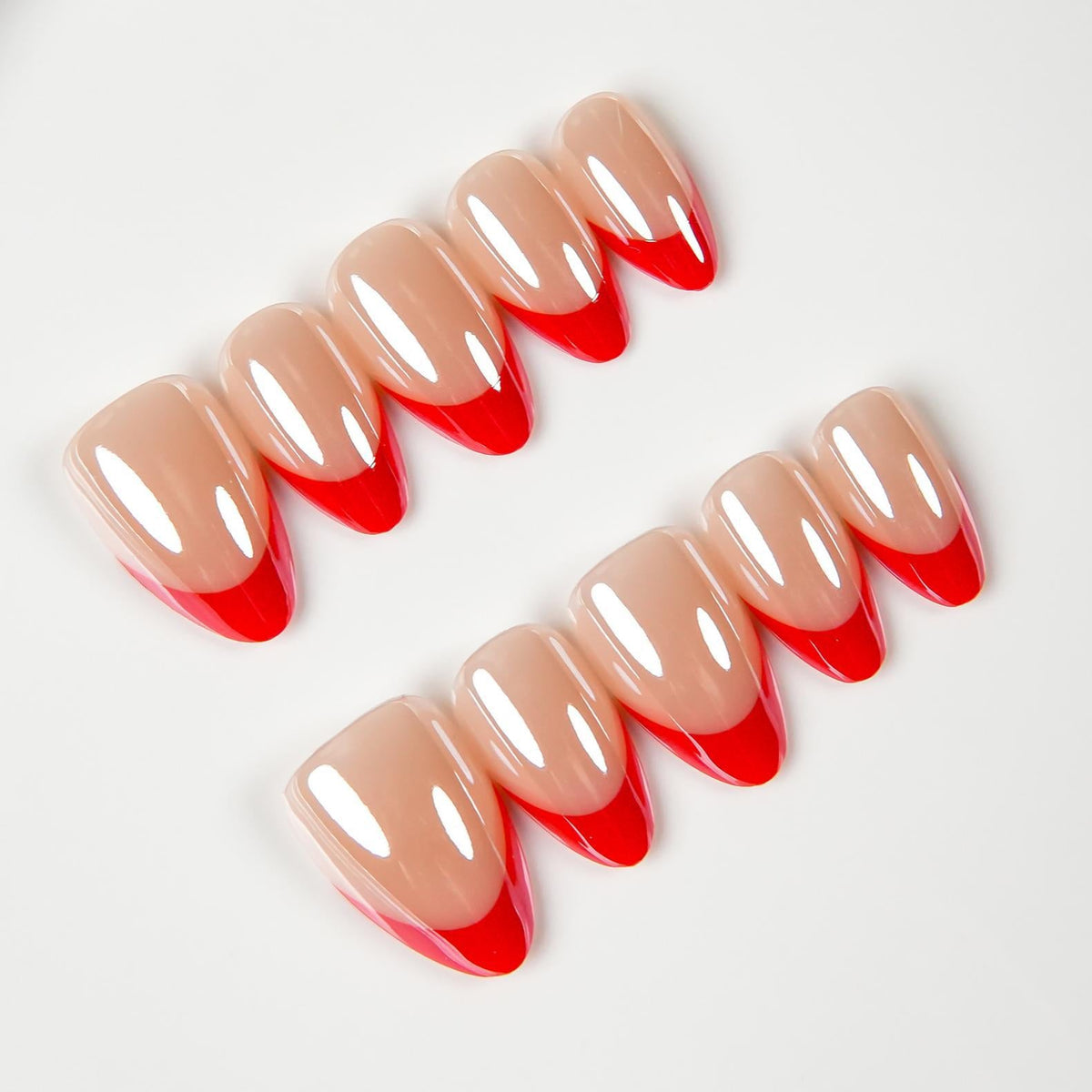 Stylish French Tip Press-On Nails — product view 1