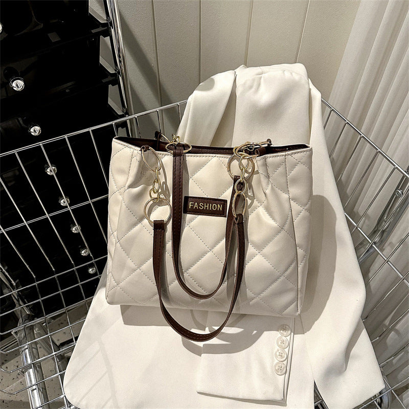 Elegant Quilted Tote Bag LoungeYard — product view 1
