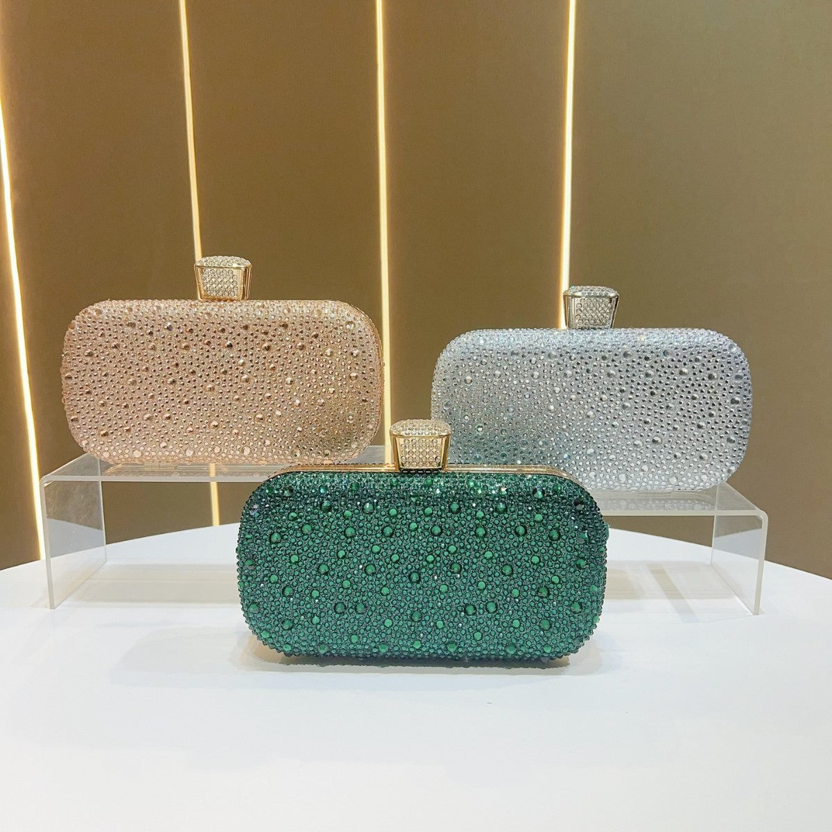 Crystal-Studded Clutch Purse — product view 4