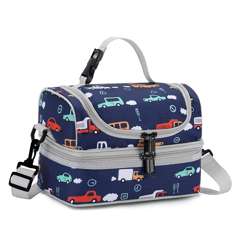 Women insulated cooler bag with double compartment design LoungeYard — product view 7