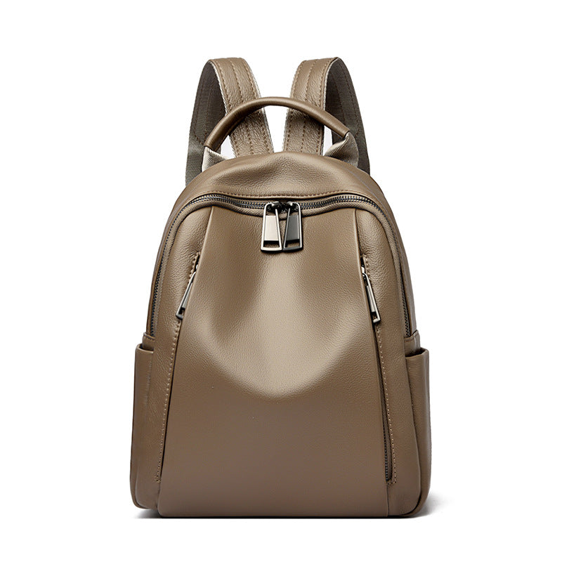 Premium Soft Leather Backpack LoungeYard — product view 6