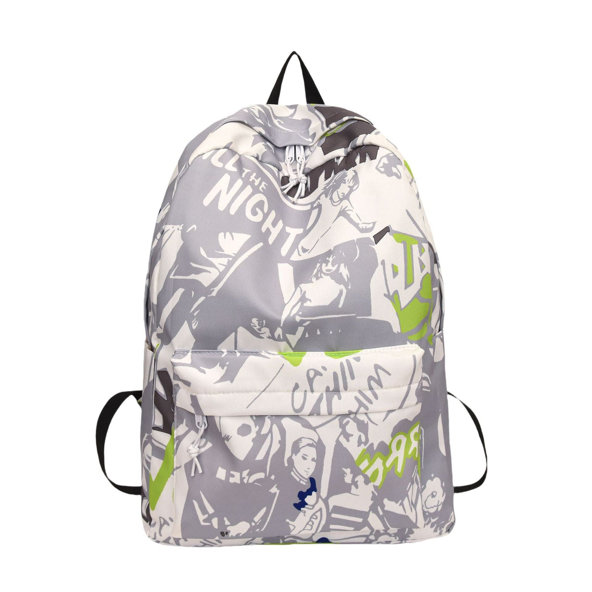 Graphic Print Drawstring Backpack LoungeYard — product view 1