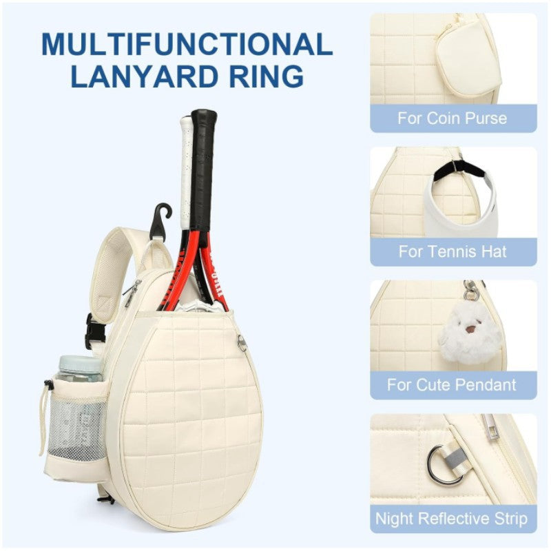 Tennis Racket Sling Backpack LoungeYard — product view 4