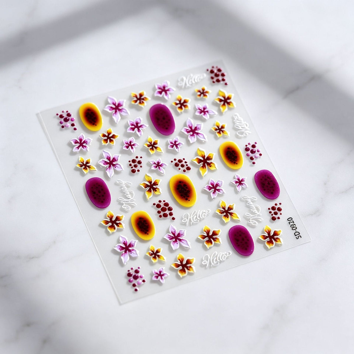 Floral Decorative Nail Art Stickers — product view 7