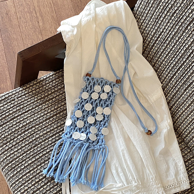 Bohemian Macrame Mini Bag — product view 6