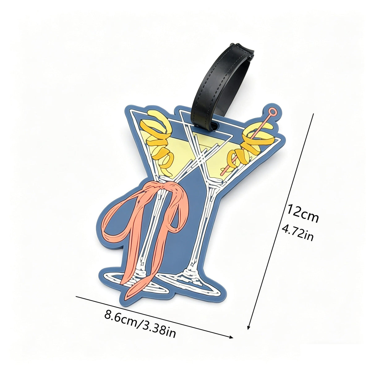 Martini-Themed Luggage Tag LoungeYard — product view 4