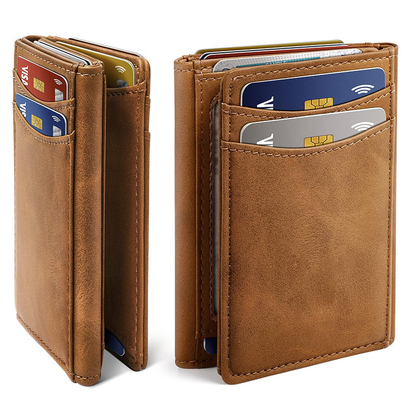 Stylish Slim Leather Cardholder LoungeYard — product view 1