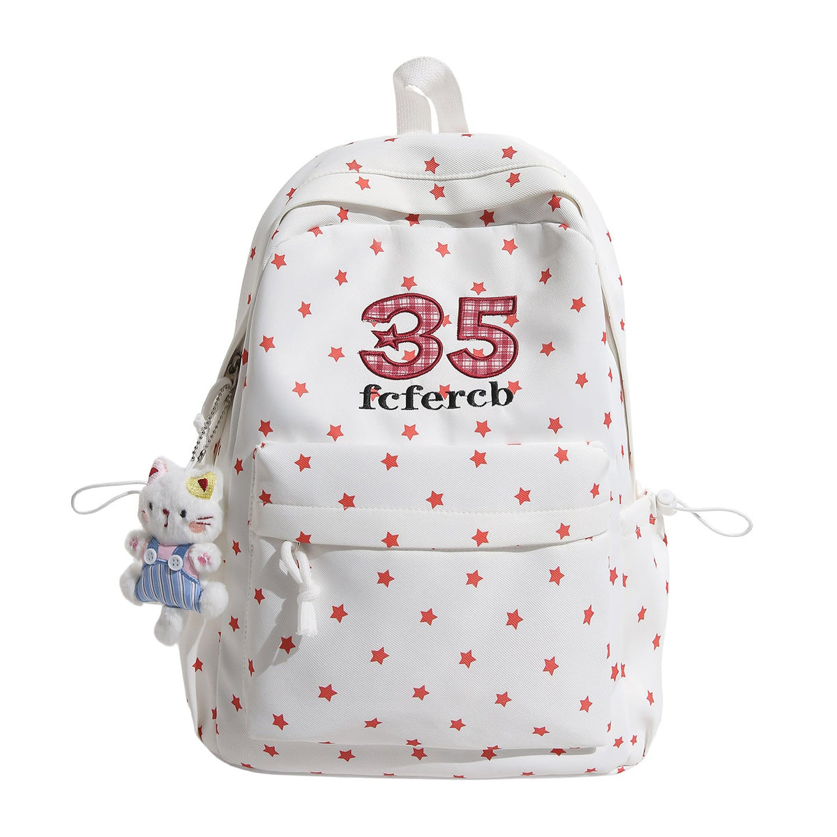 Playful Star-Patterned School Backpack LoungeYard — product view 5