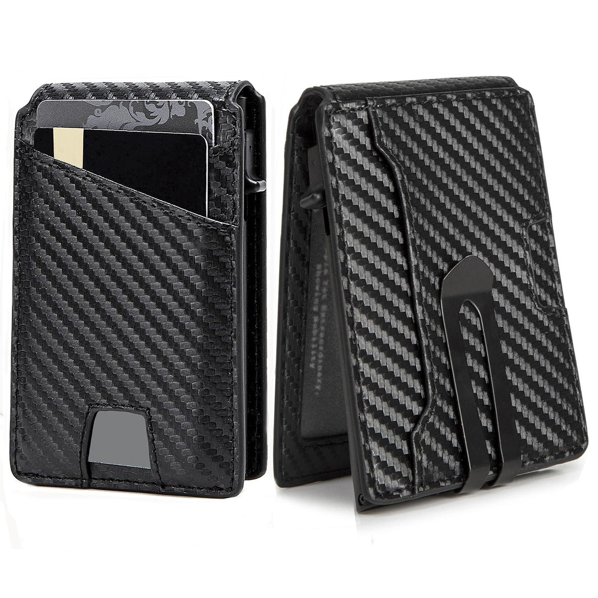 Carbon Fiber RFID-Blocking Cardholder LoungeYard — product view 1
