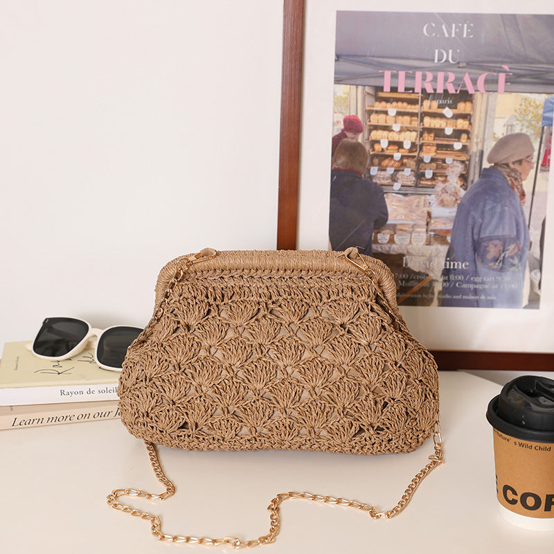 Handcrafted Macrame Shoulder Bag LoungeYard — product view 3