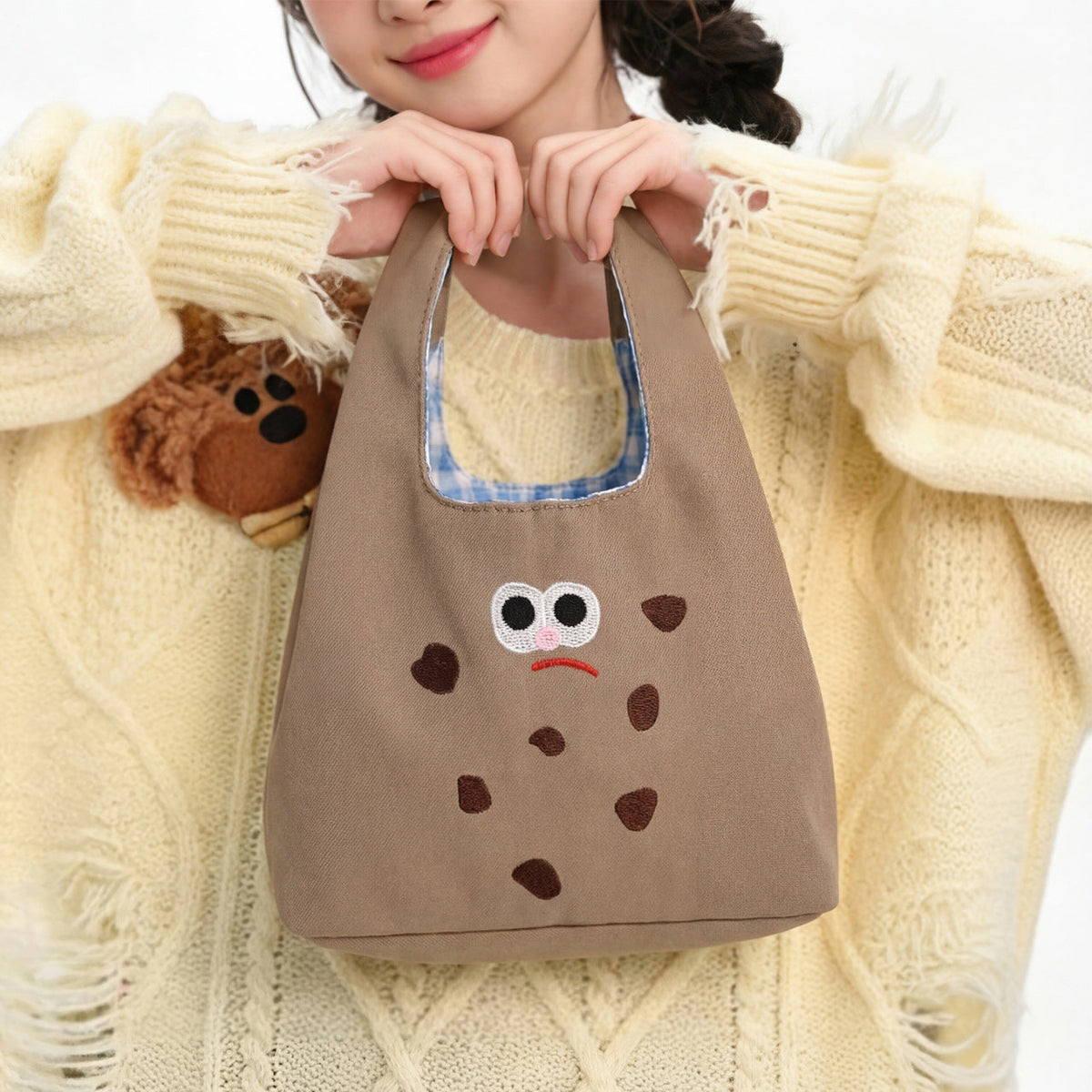 Fun Cartoon Cookie-Shaped Mini Bag LoungeYard — product view 3