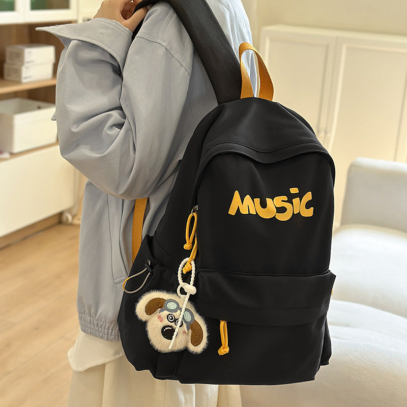 Casual Music-Themed Backpack LoungeYard — product view 1