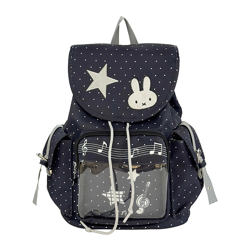 Cute Illustrated Character Backpack LoungeYard — product view 7
