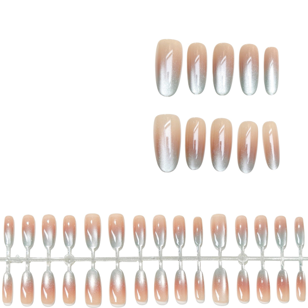 Ombre Glossy Press-On Nails — product view 3