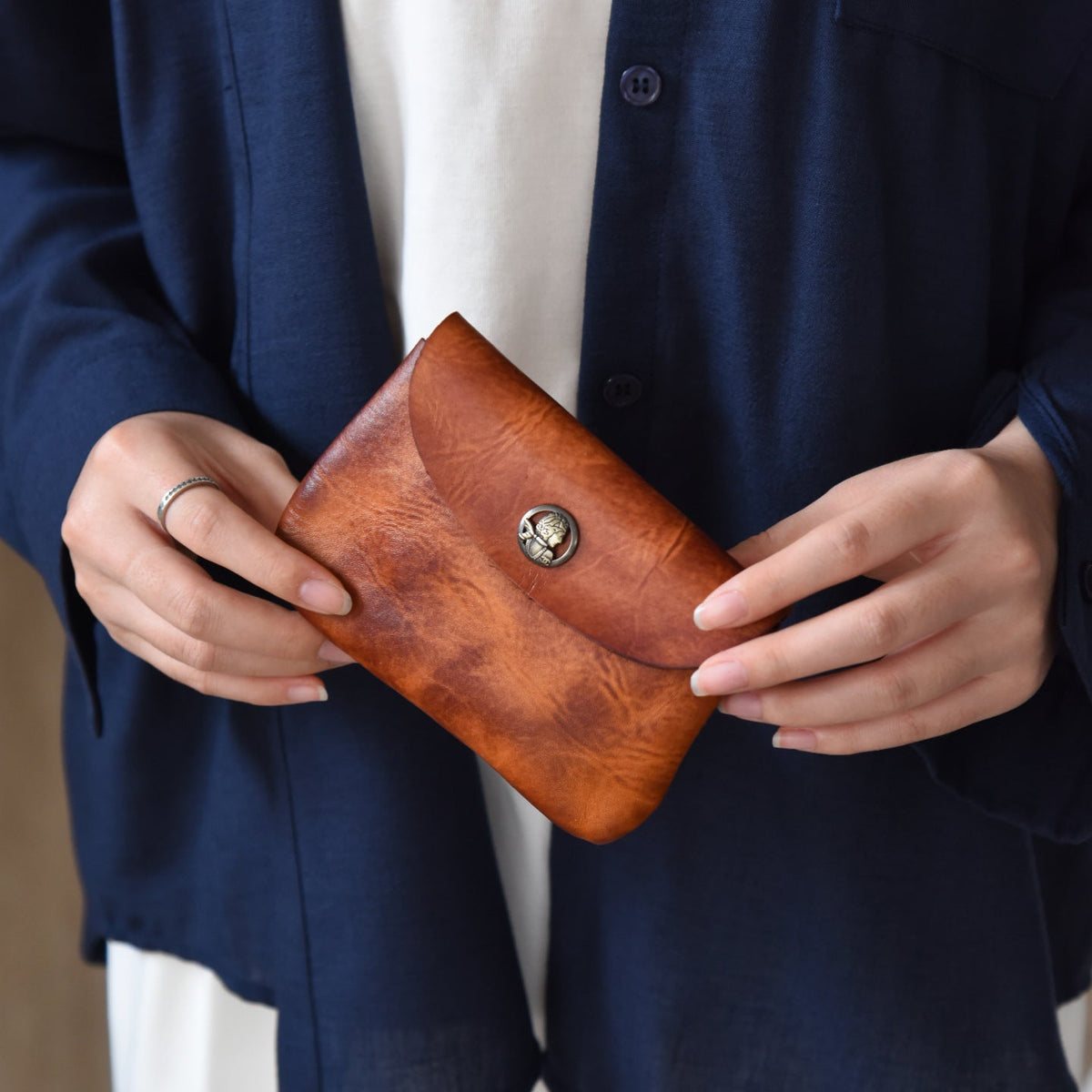 Premium Leather Card Holder Wallet — product view 1