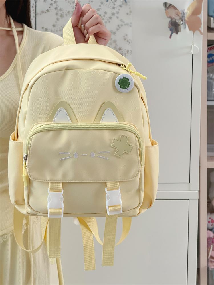 Cute Cat-Themed Mini Backpack LoungeYard — product view 6