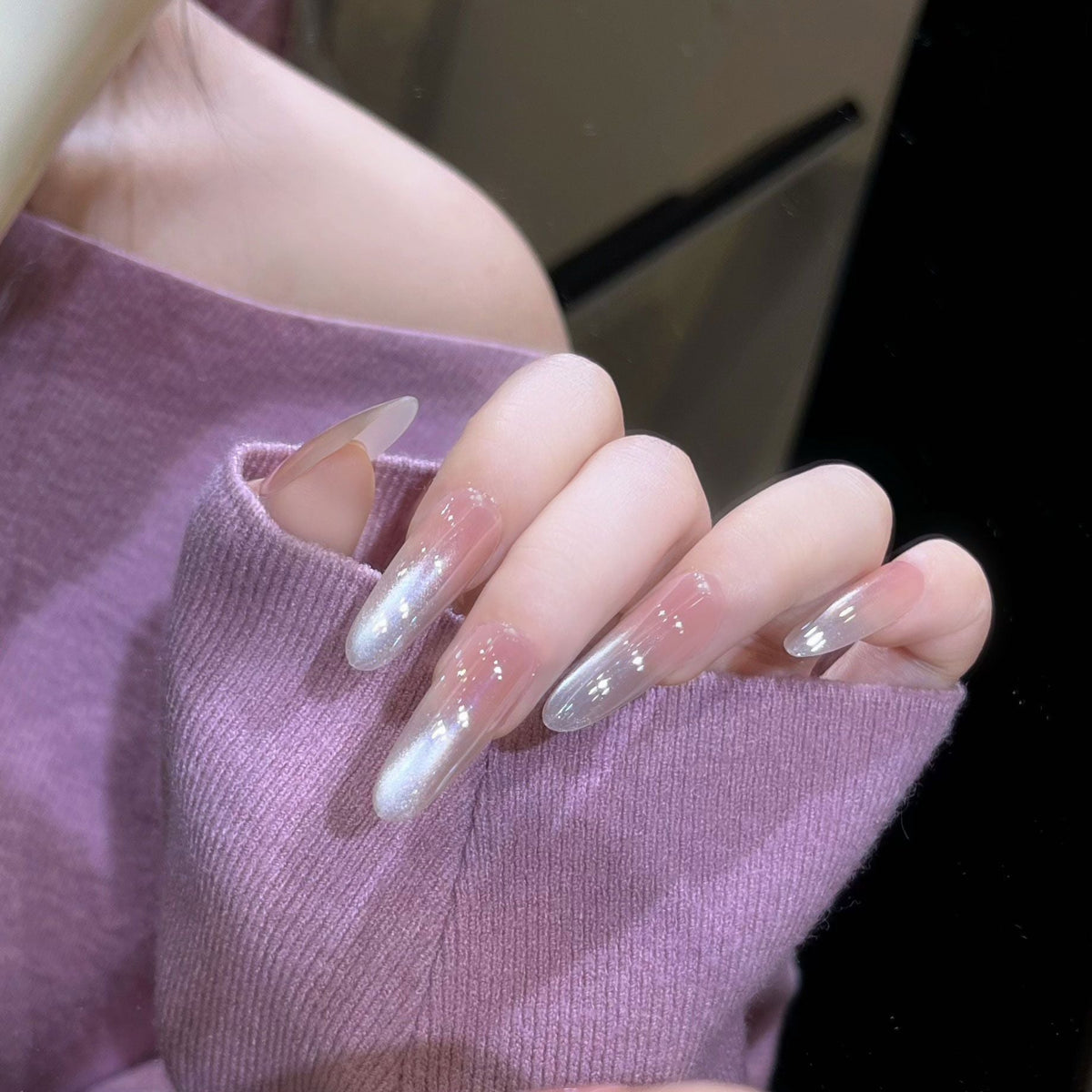 Glossy Stiletto Press-On Nail Enhancements — product view 3
