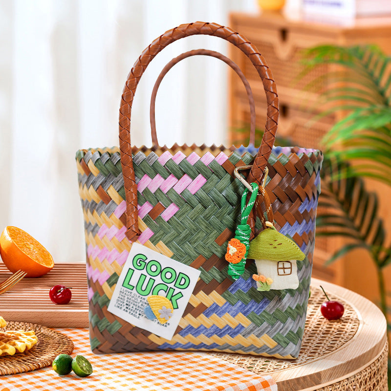 Handmade basket bag LoungeYard — product view 1