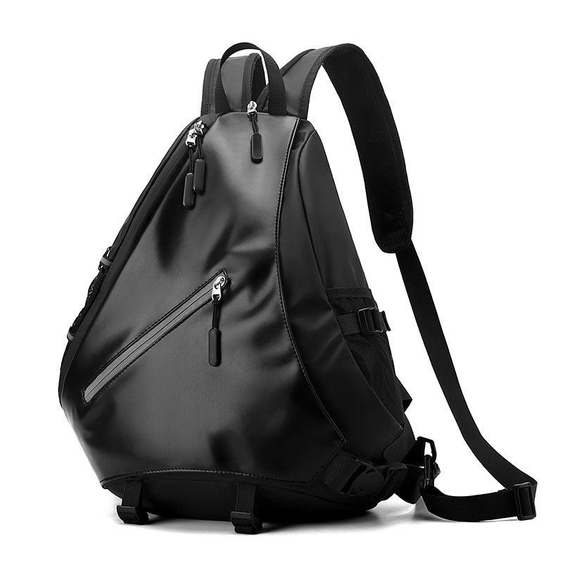 Unique Triangular Design Sling Backpack LoungeYard — product view 1