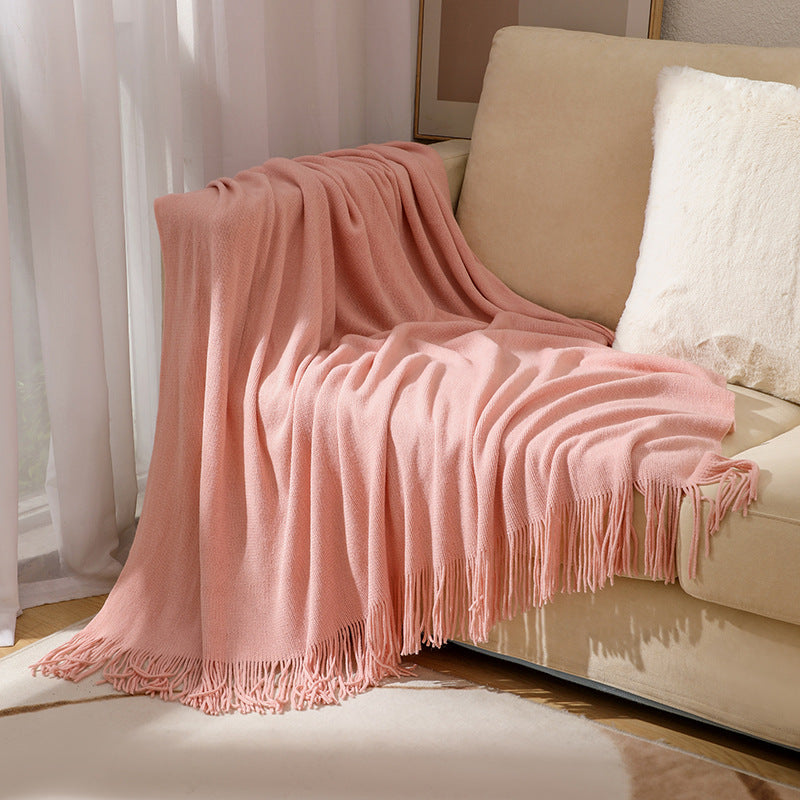 Luxurious Plush Fringe Throw Blanket — product view 4