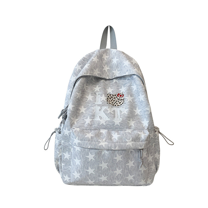 Polka Dot Graphic Print Backpack LoungeYard — product view 5