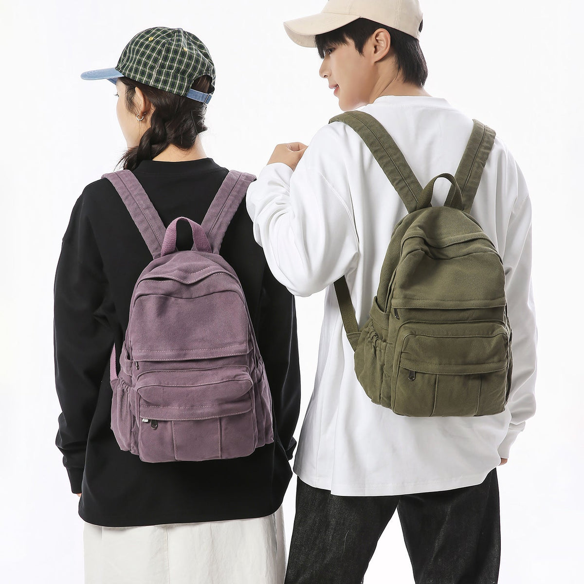 Durable Canvas Backpack LoungeYard 1791205779 — product view 1