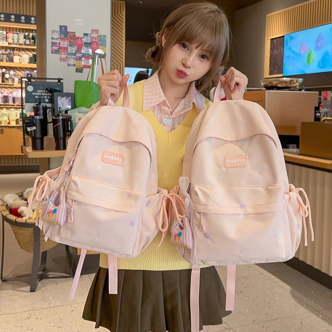 Cute Character Design Casual Backpack LoungeYard — product view 1