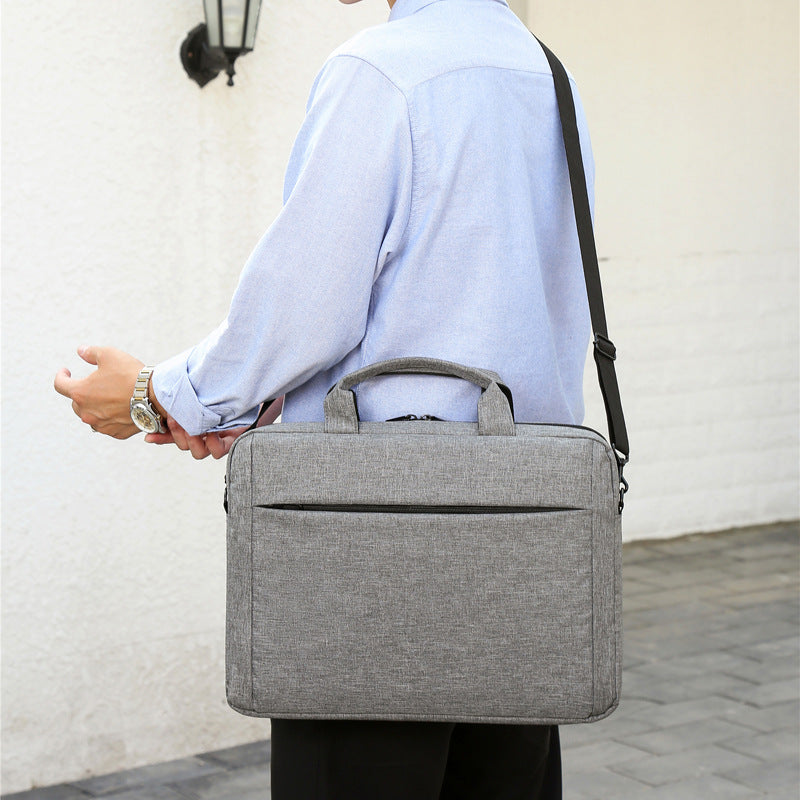 Laptop bag with secure zipper compartment and practical carrying options LoungeYard — product view 1