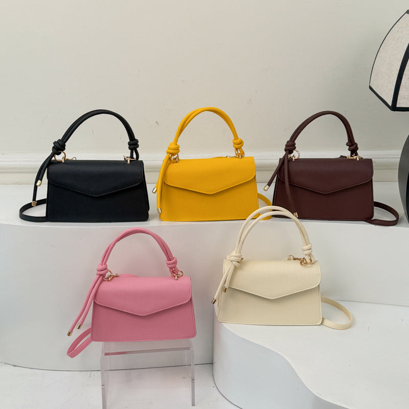 WoRibbed Texture Structured Handbag LoungeYard — product view 1
