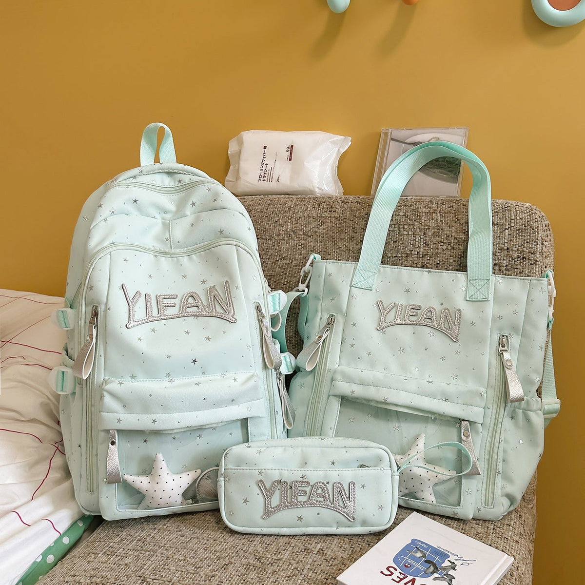 Lightweight Multi-Pocket Casual Tote Bag LoungeYard — product view 2