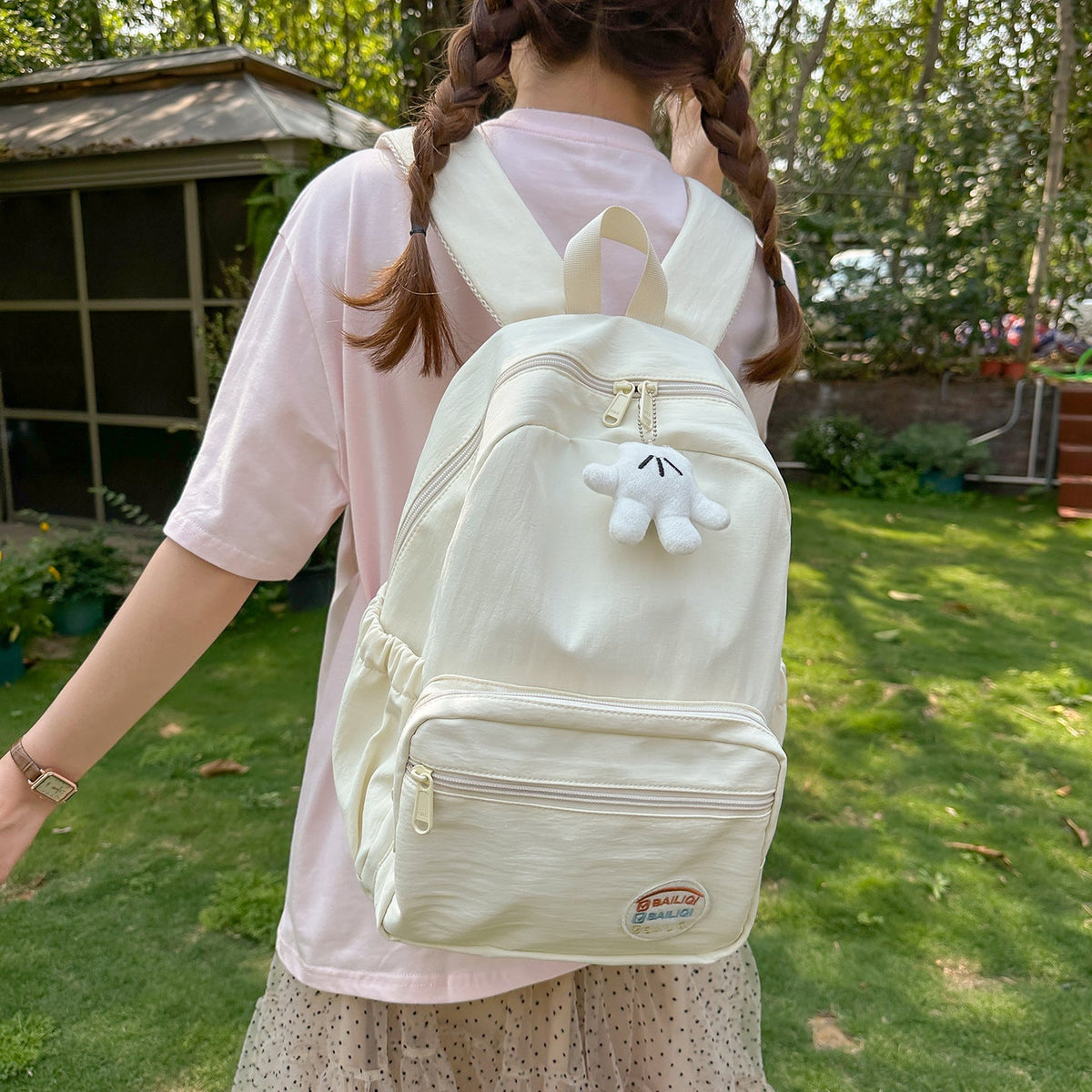 Graphic-Embellished Backpack LoungeYard — product view 3