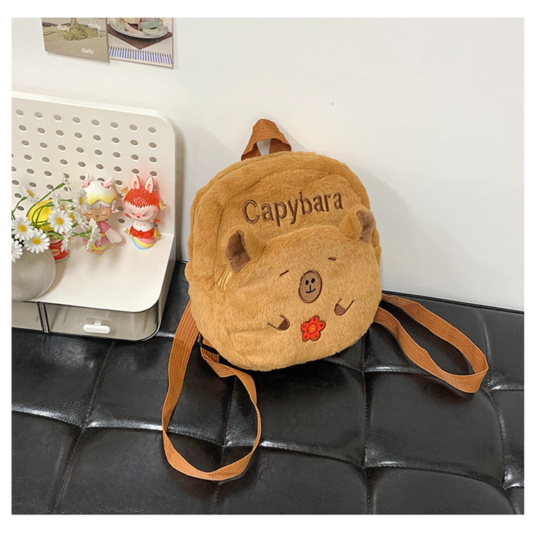 Plush Backpack in Capybara Design LoungeYard 1785466535 — product view 7
