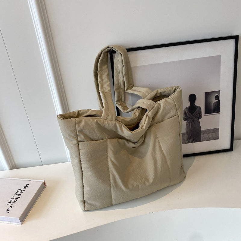 Quilted Oversized Tote Bag — product view 7