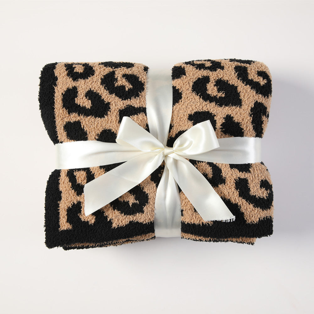 Luxury Leopard Print Throw LoungeYard — product view 5