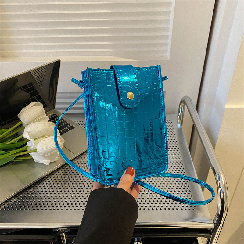 Croc-Embossed Mini Crossbody Purse — product view 3