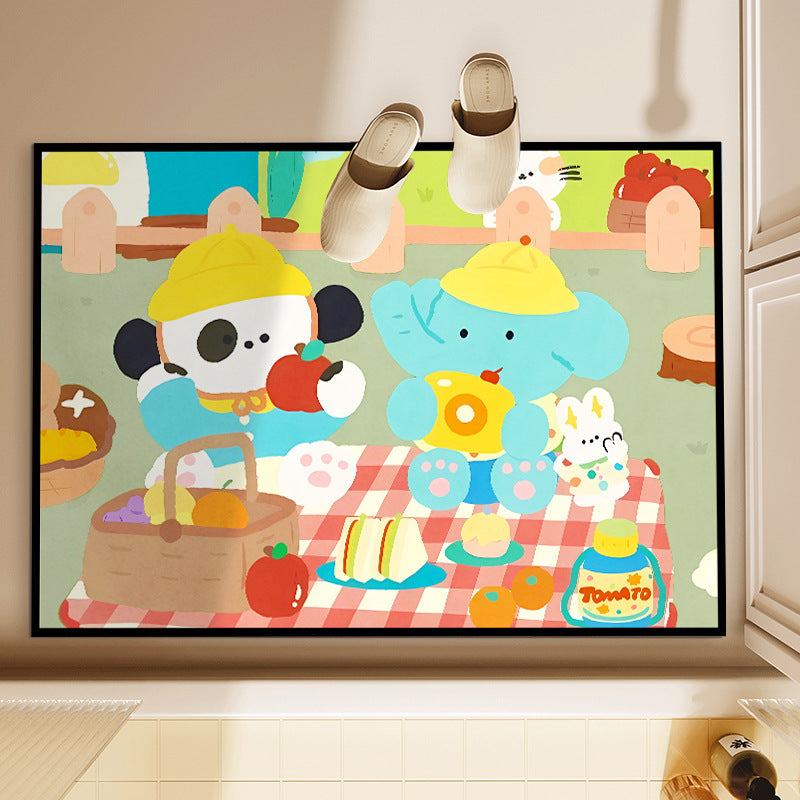Playful Animal-Themed Decorative Bath Mat — product view 6