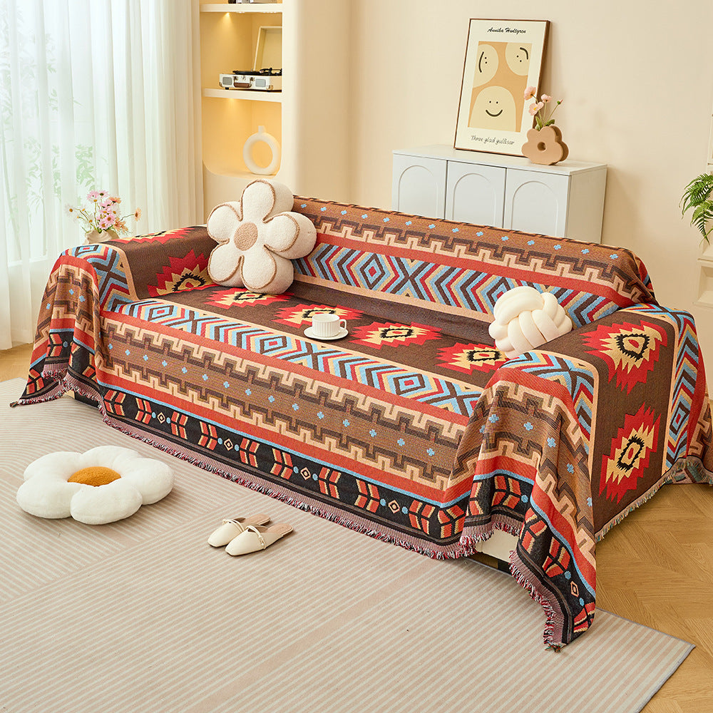 Decorative Geometric Pattern Sofa Throw Blanket — product view 2