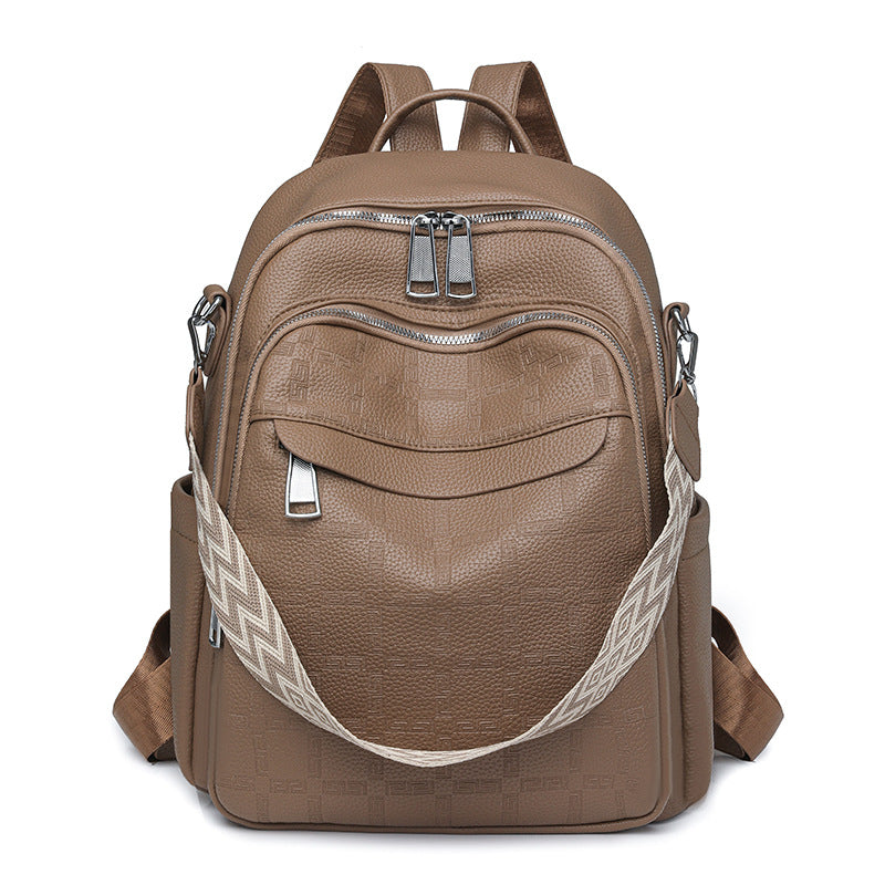 Versatile Textured Backpack with Multiple Compartts LoungeYard — product view 4