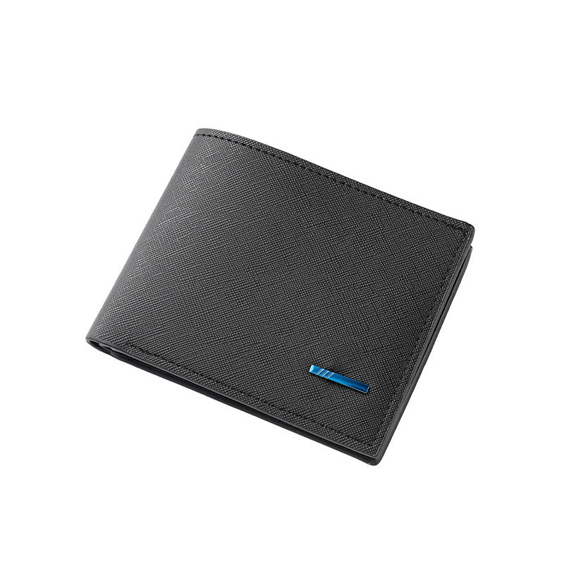 Textured Bi-Fold Leather Wallet LoungeYard — product view 4