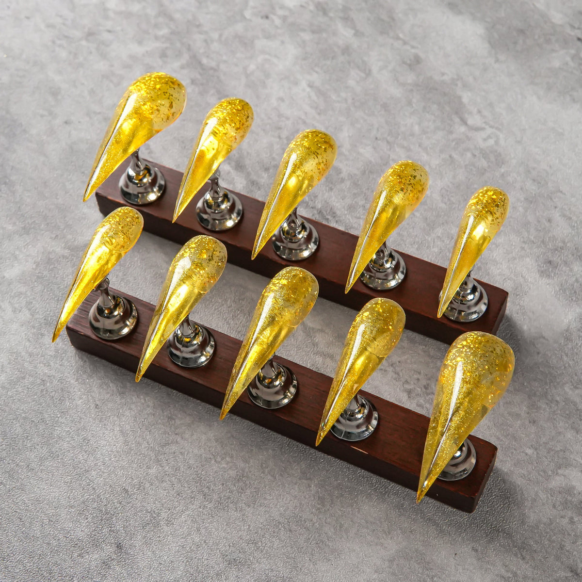 Glittering Stiletto Press-On Nail Tips — product view 1