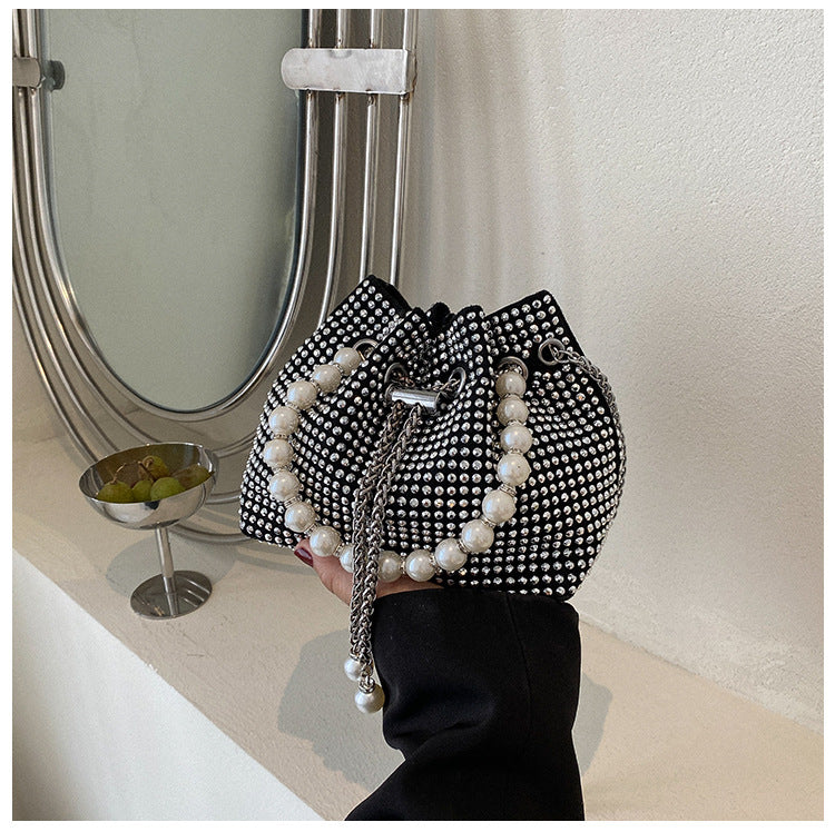 Elegant Beaded Drawstring Handbag — product view 5