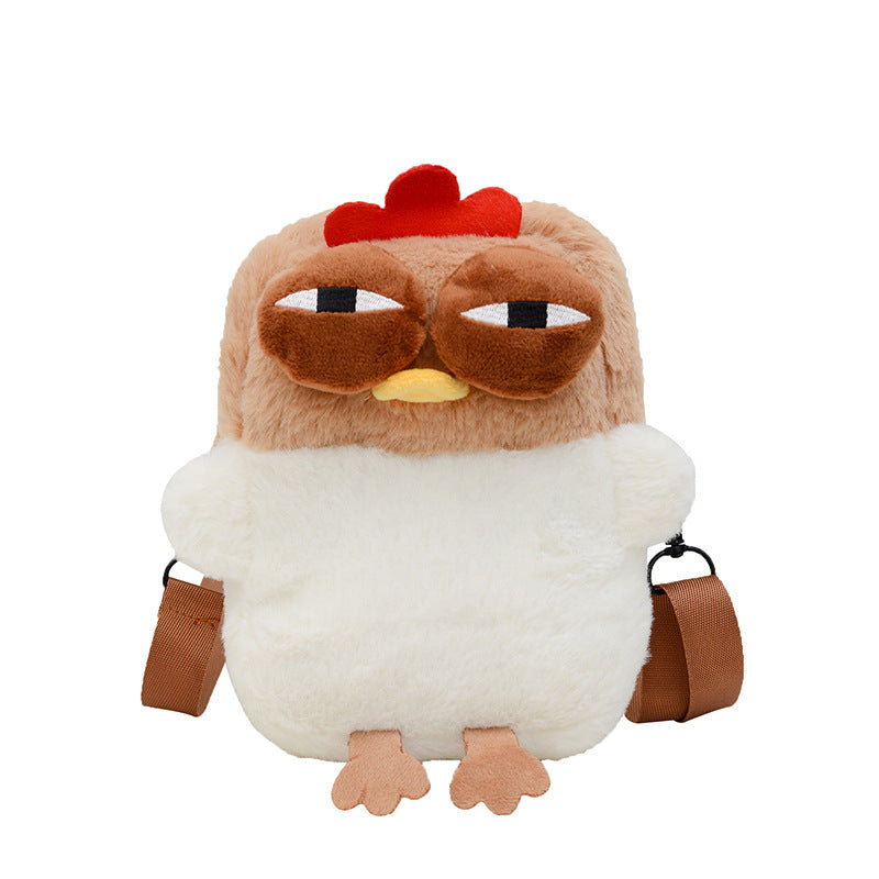 Plush Backpack with Unique Chicken Design LoungeYard — product view 6