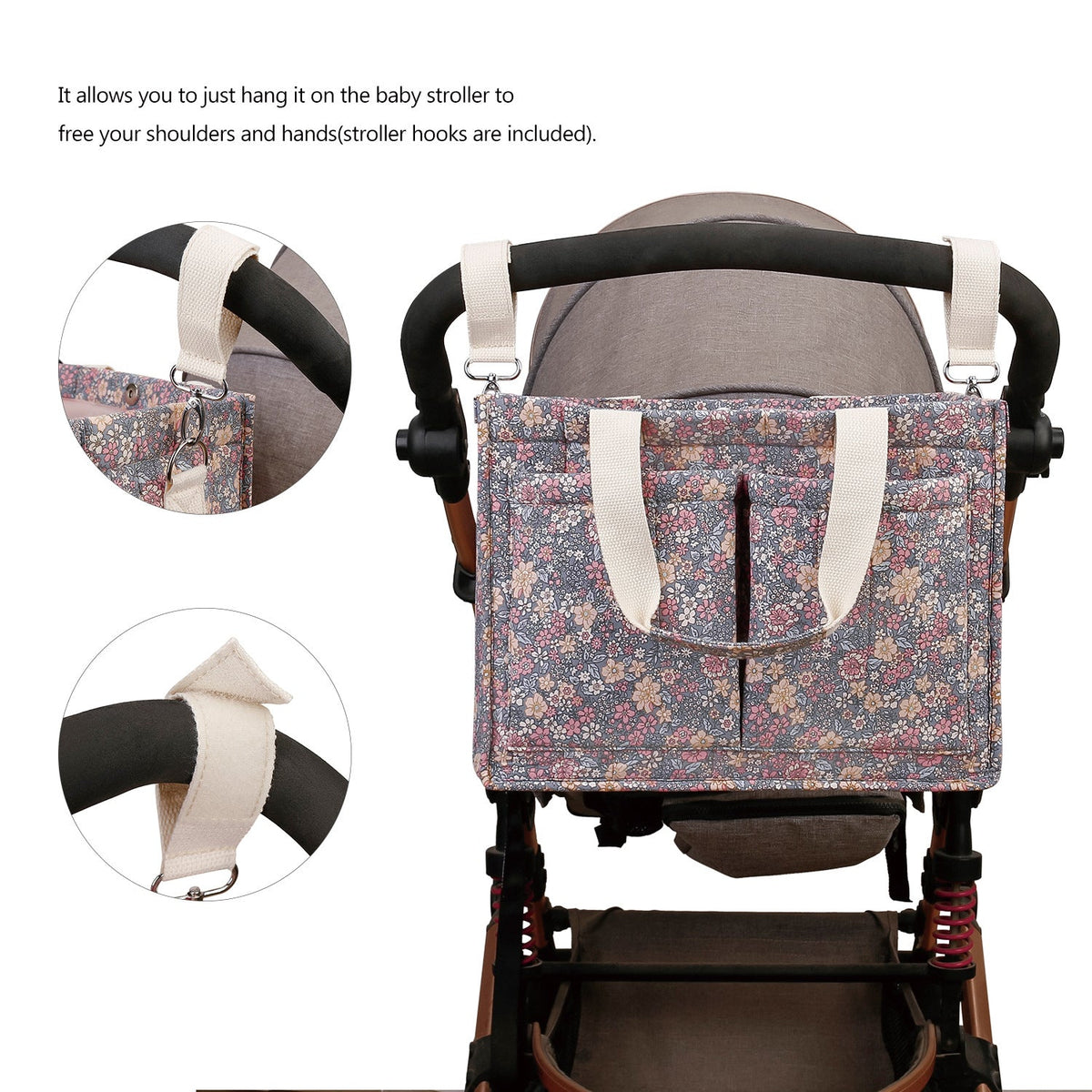 Flower pattern handbag LoungeYard — product view 5