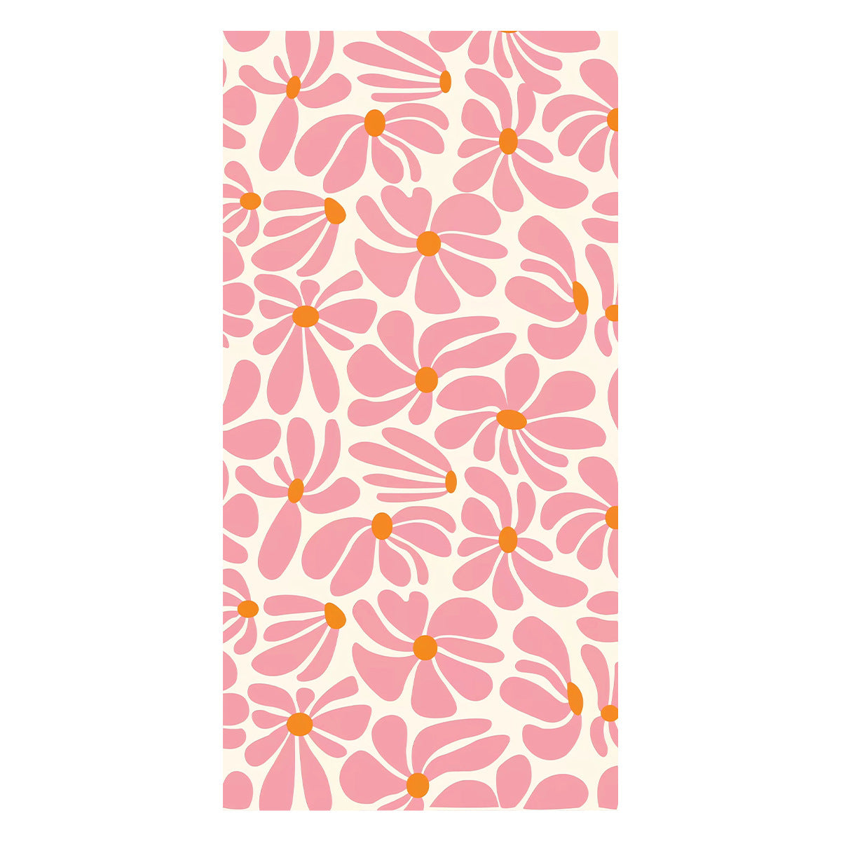Oversized Microfiber Beach Towel With Retro Daisy Pattern And Quick-Dry Lightweight Weave — product view 2