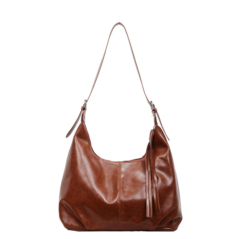 WoLuxurious Soft Leather Shoulder Bag LoungeYard — product view 7
