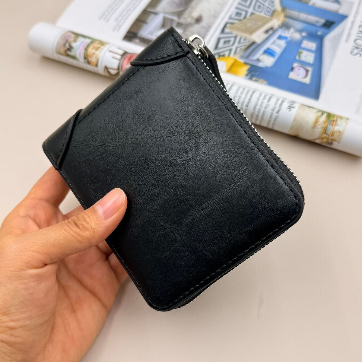 Leather Zip Wallet — product view 2