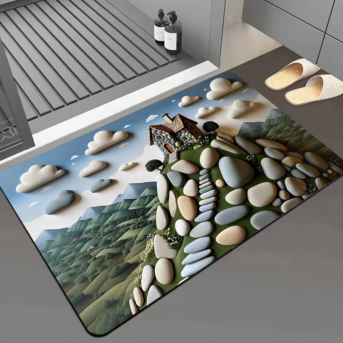 Dragonfly-Themed Bath Mat LoungeYard — product view 7